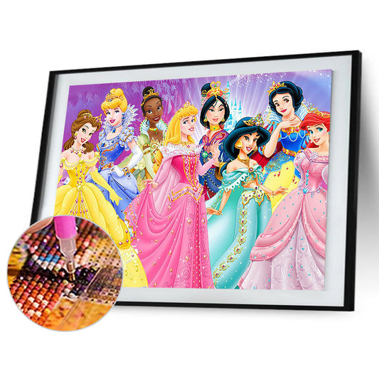 Princess Collection - Full Round Drill Diamond Painting 40*30CM