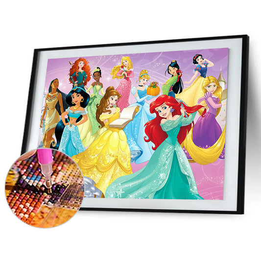 Princess Collection - Full Round Drill Diamond Painting 40*30CM