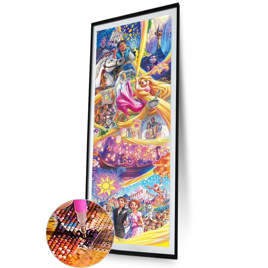 Disney Princess Tangled - Full Round Drill Diamond Painting 30*90CM