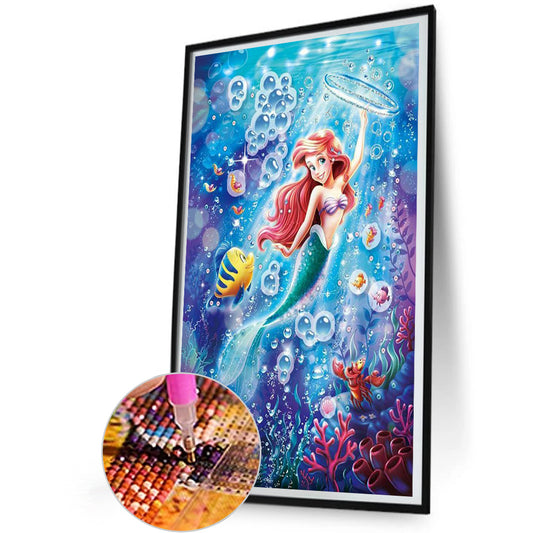 Mermaid Princess - Full Round Drill Diamond Painting 30*50CM
