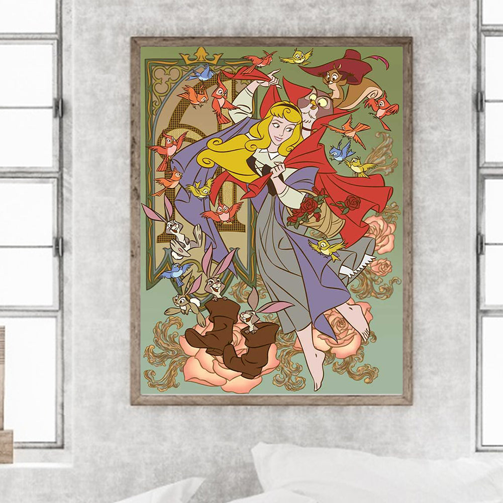 Sleeping Beauty - Full Round Drill Diamond Painting 30*40CM