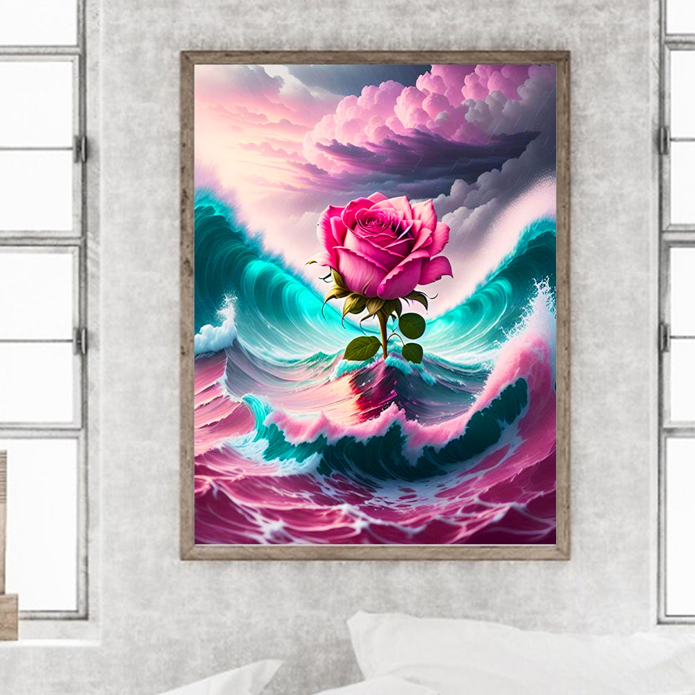 Sea Roses - Full Round Drill Diamond Painting 30*40CM