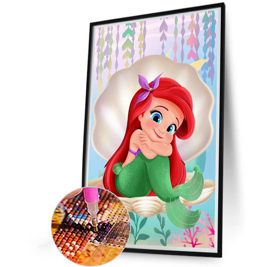 Mermaid Princess - Full Round Drill Diamond Painting 40*60CM