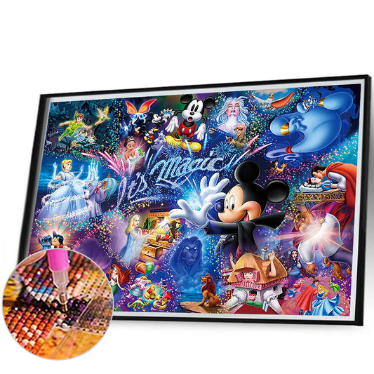 Disney Cartoon - Full Round Drill Diamond Painting 80*50CM