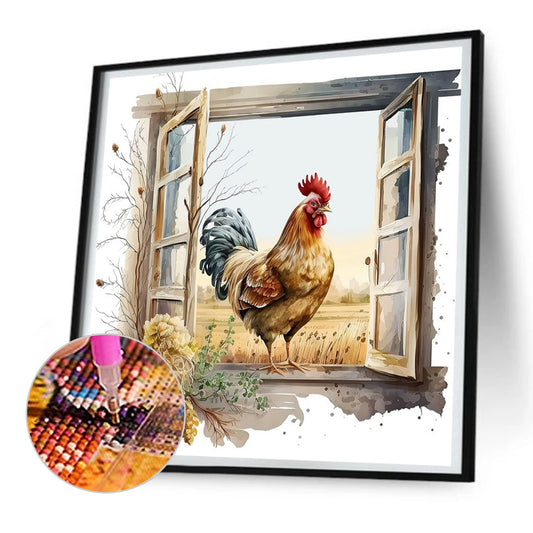 Chicken Coop - Full Round Drill Diamond Painting 30*30CM