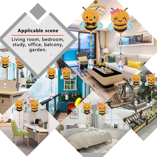 2pcs DIY Diamond Painting Kits Double Side Special Shaped Home Garden Decoration