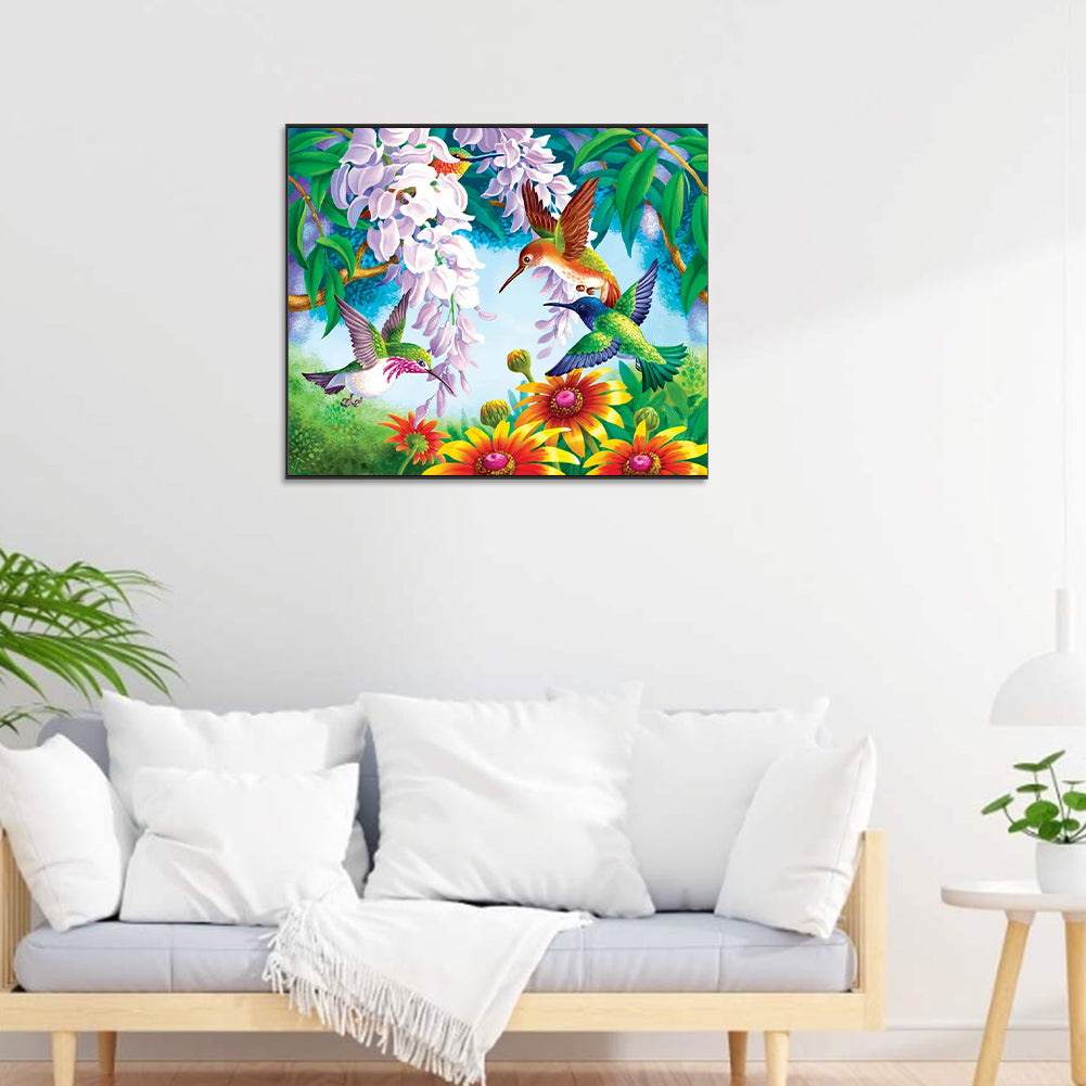 Birdsong - Full Round Drill Diamond Painting 60*50CM