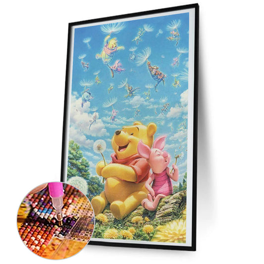 Winnie The Pooh - Full Round Drill Diamond Painting 45*80CM