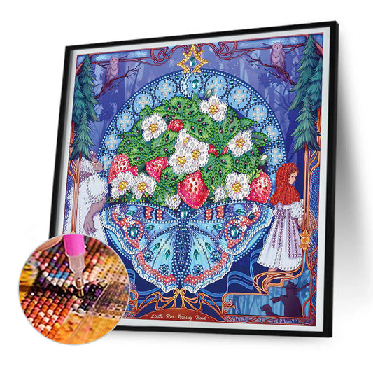 Little Red Riding Hood - Special Shaped Drill Diamond Painting 30*30CM