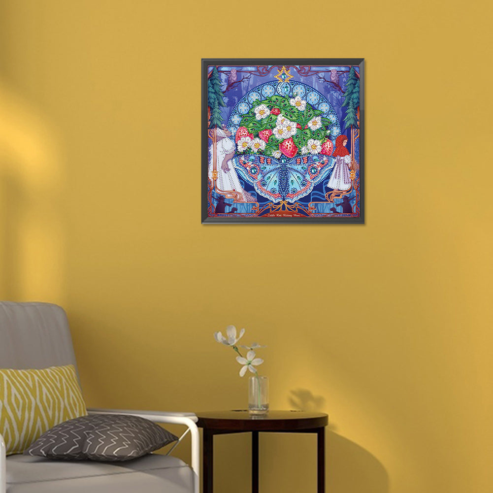 Little Red Riding Hood - Special Shaped Drill Diamond Painting 30*30CM