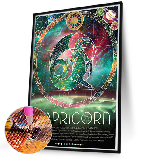 Chinese Zodiac - Capricornus - Full Round Drill Diamond Painting 50*70cm