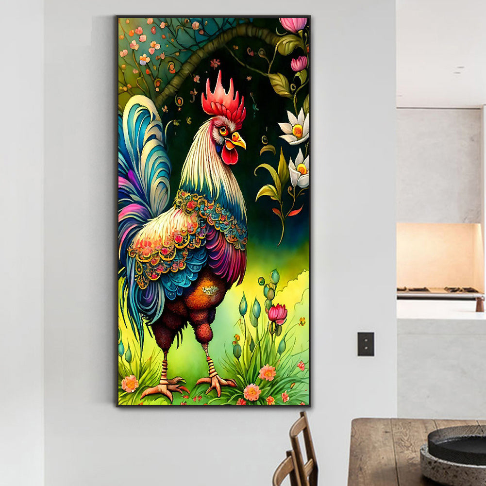 Rooster - Full Round Drill Diamond Painting 40*80CM
