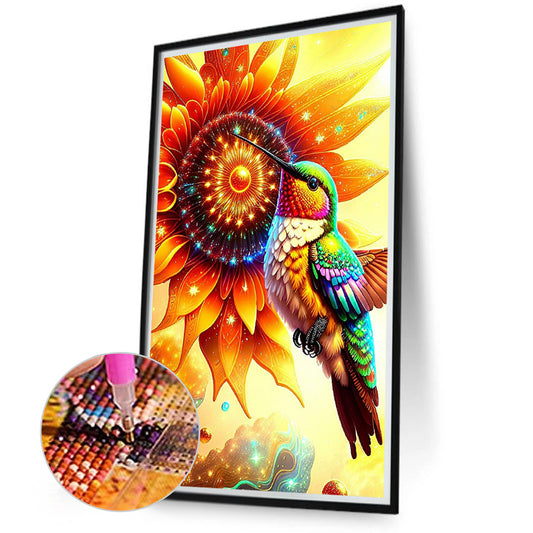 Hummingbird - Full Round Drill Diamond Painting 40*70CM