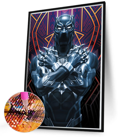 Black Panther - Full Round Drill Diamond Painting 50*70cm
