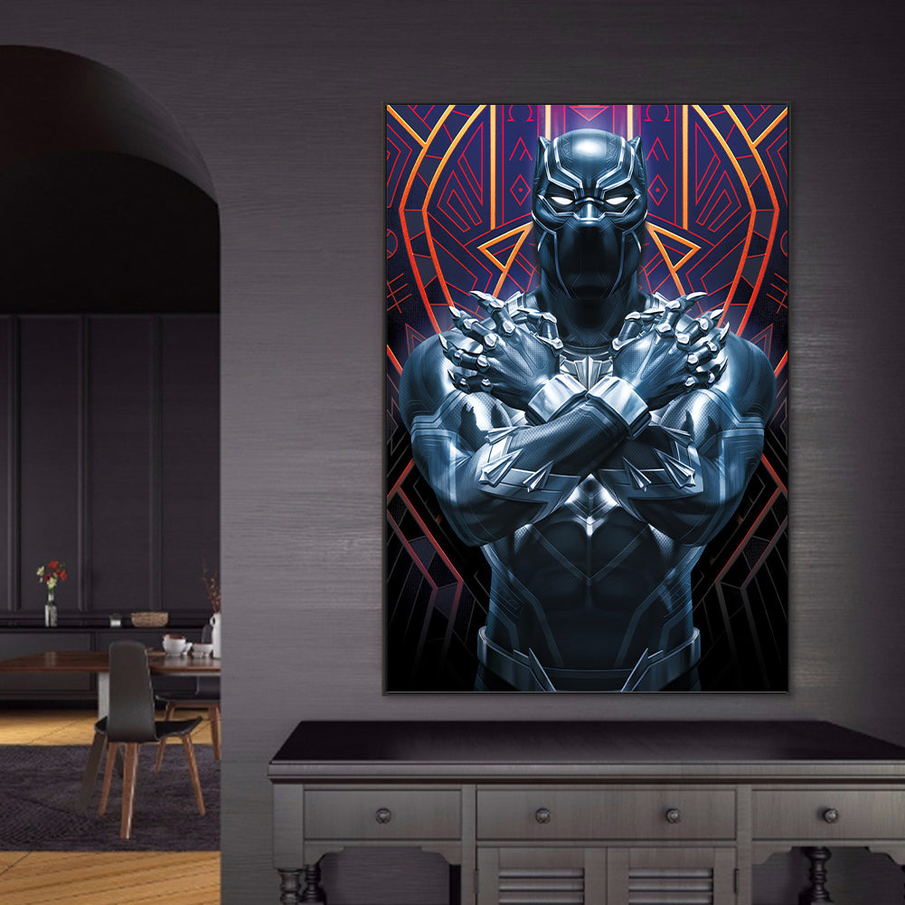 Black Panther - Full Round Drill Diamond Painting 50*70cm