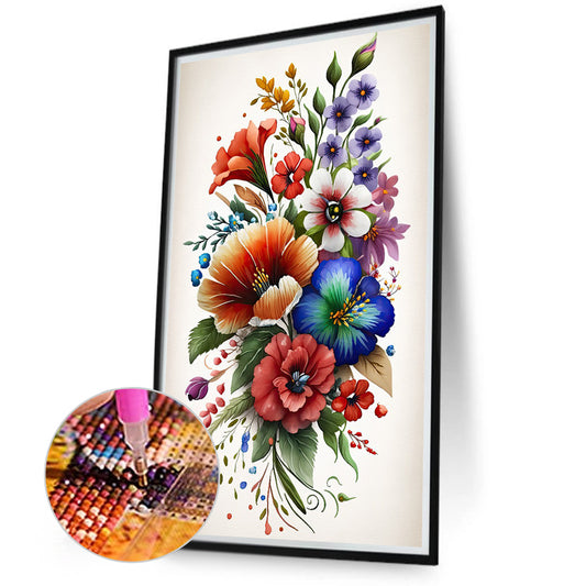 Watercolor Bouquet - Full Round Drill Diamond Painting 40*70CM