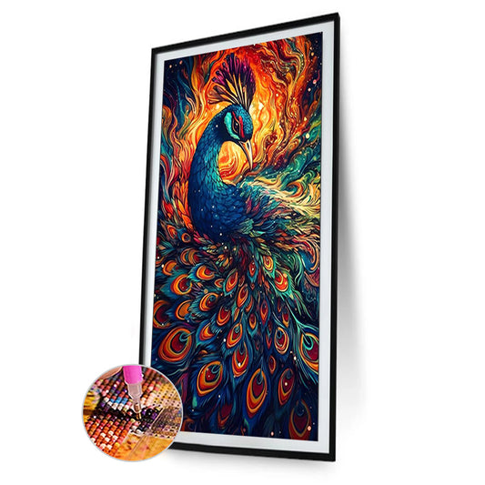 Color Peacock - Full Round Drill Diamond Painting 40*70CM
