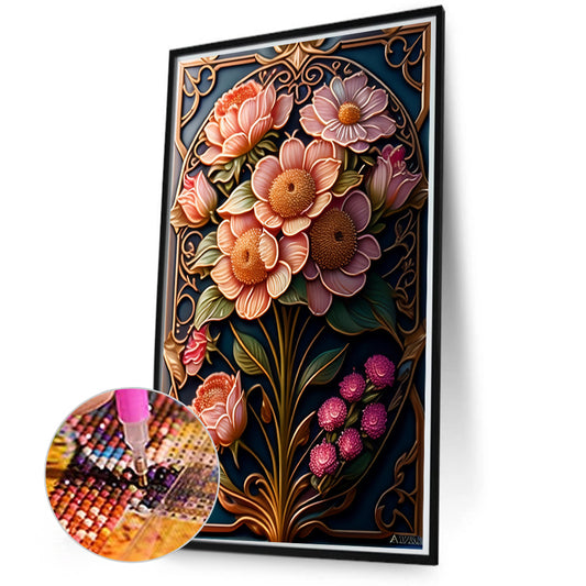 Flowers And Plants - Full Round Drill Diamond Painting 45*70cm