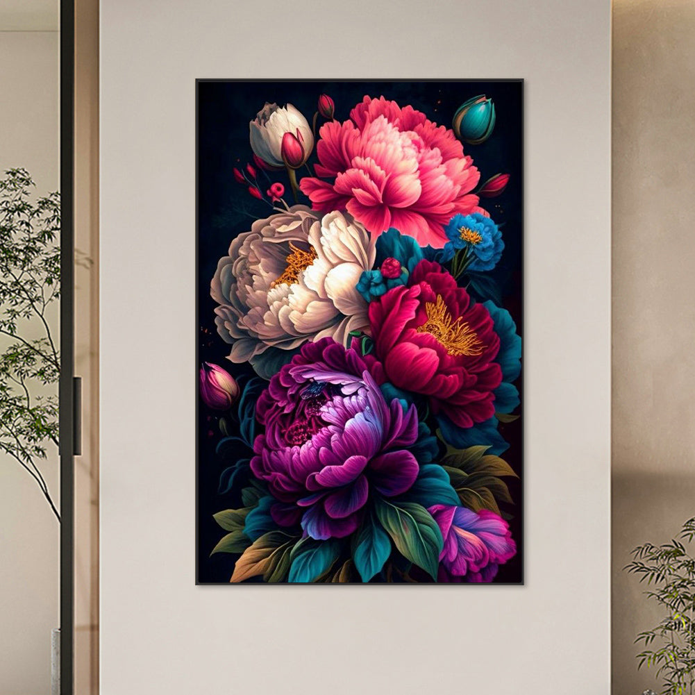 Flowers And Plants - Full Round Drill Diamond Painting 45*70cm