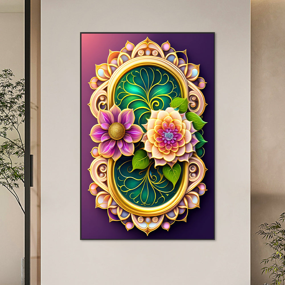 Flowers And Plants - Full Round Drill Diamond Painting 45*70cm