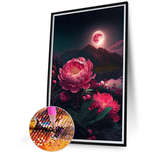 Blooming Flowers - Full Round Drill Diamond Painting 40*60CM