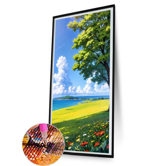 Grassland - Full Round Drill Diamond Painting 40*80CM
