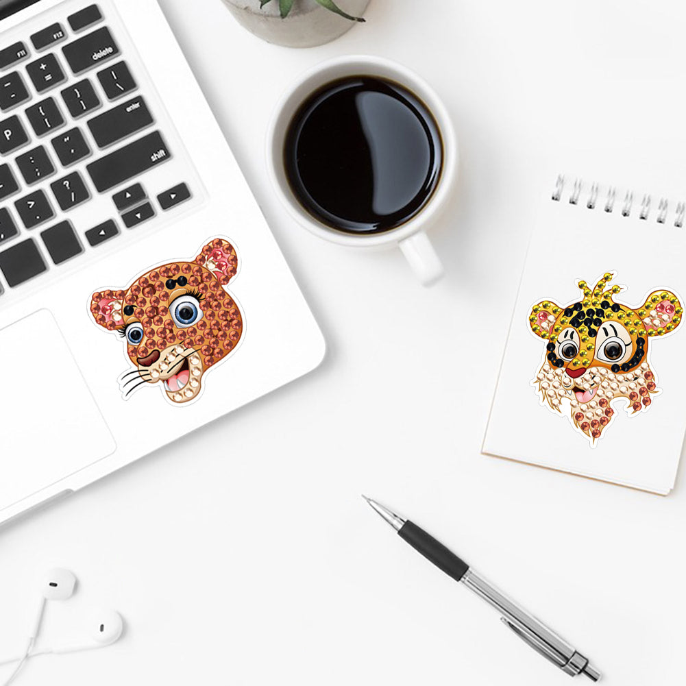 DIY Child Stickers Toy Animals Diamond Stickers Cartoon for Kids Adult Beginners
