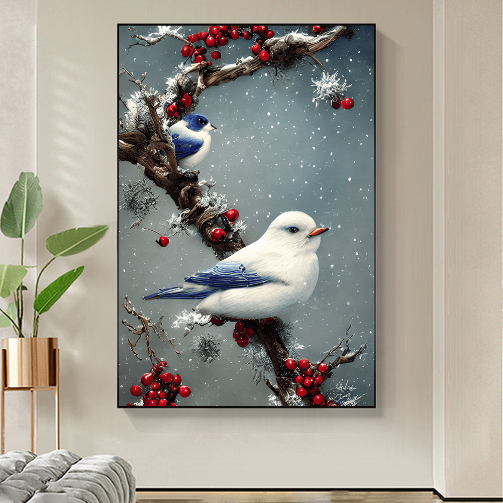 White Dove - Full Round Drill Diamond Painting 40*60CM