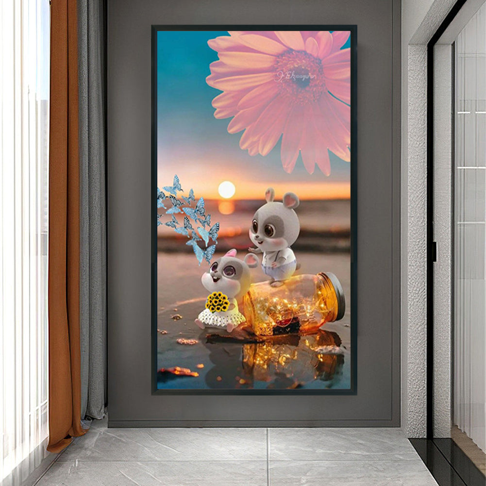 The Flowers - Full Round Drill Diamond Painting 40*70CM