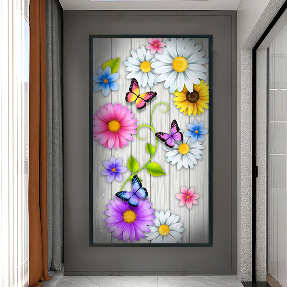 Flower Board - Full Round Drill Diamond Painting 45*80CM