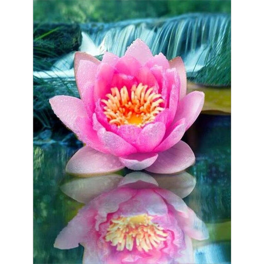 Water Lily - Full Round Drill Diamond Painting 30*40CM