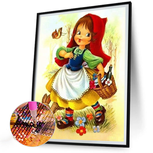 Little Red Riding Hood - Full Round Drill Diamond Painting 30*40CM