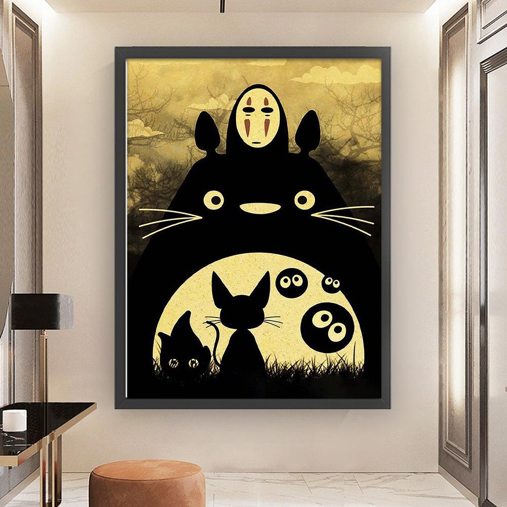 Totoro And Friends - 11CT Stamped Cross Stitch 50*65CM
