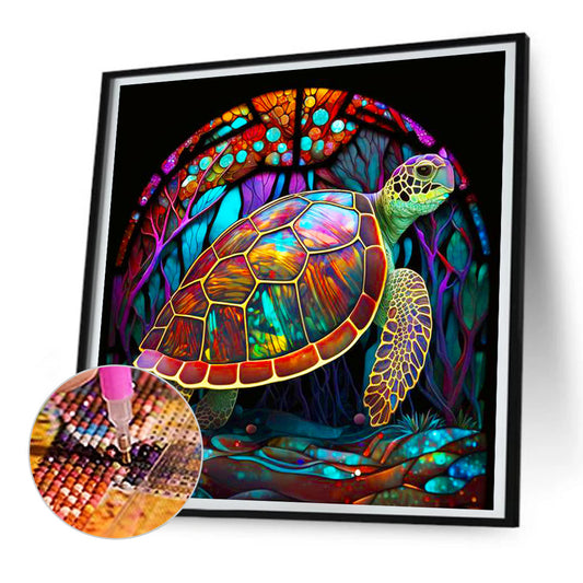 Glass Turtle - Full Round Drill Diamond Painting 30*30CM