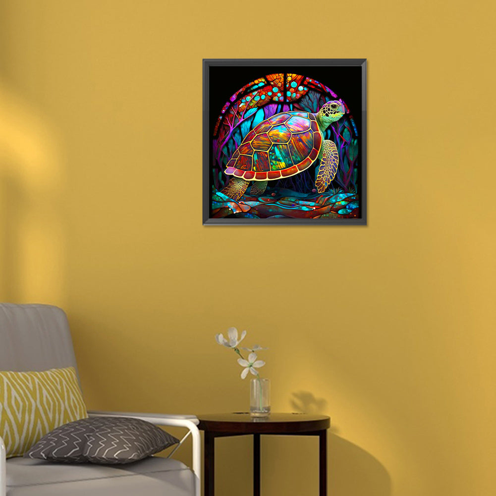Glass Turtle - Full Round Drill Diamond Painting 30*30CM