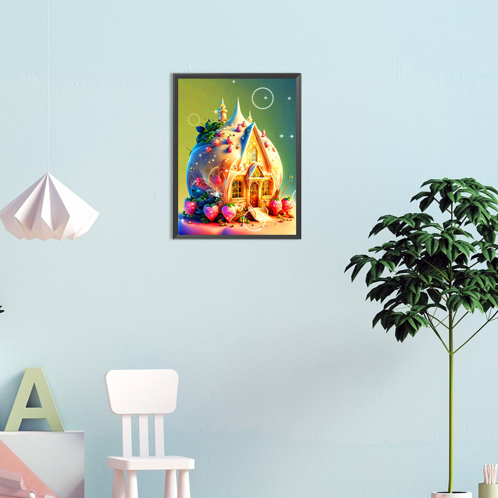 Dessert House - Full Round Drill Diamond Painting 30*40CM