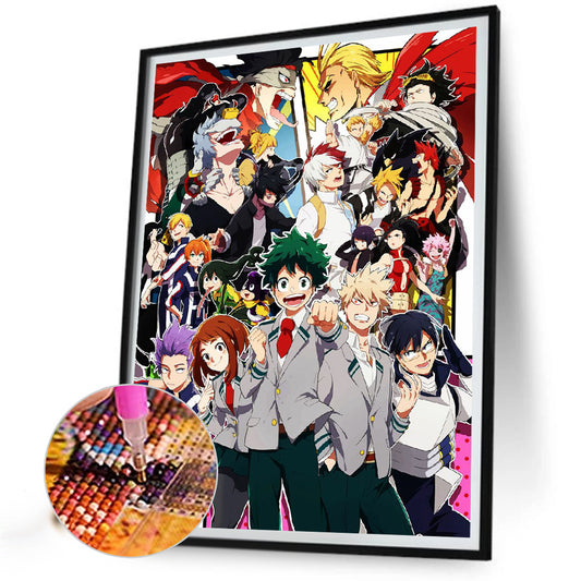 My Hero Academia - Full Round Drill Diamond Painting 40*55CM