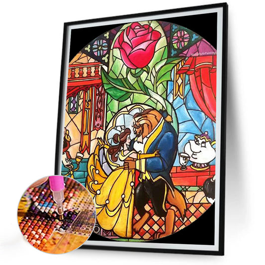 Beauty And The Beast - Full Round Drill Diamond Painting 30*40CM