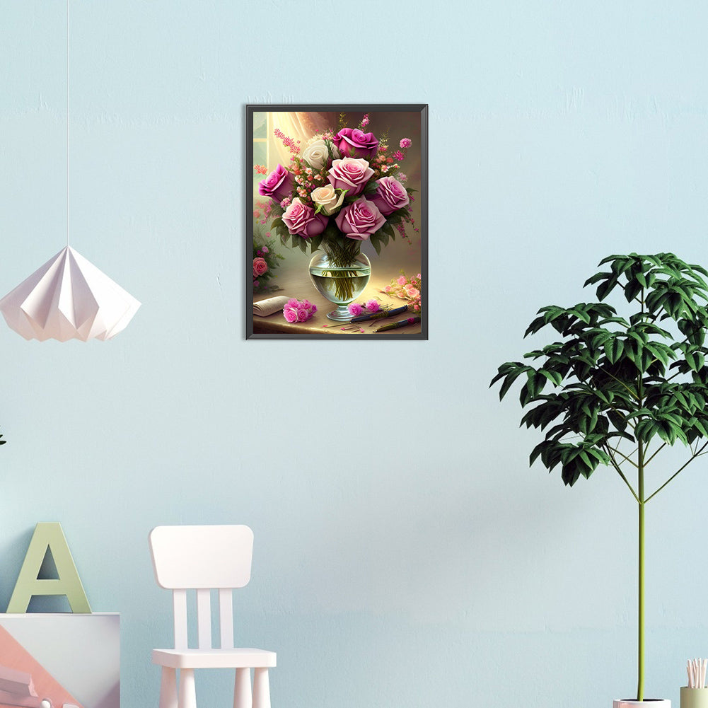 Bouquet - Full Round Drill Diamond Painting 30*40CM