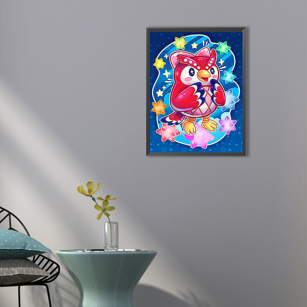 Cute Owl - Full Round Drill Diamond Painting 40*50CM