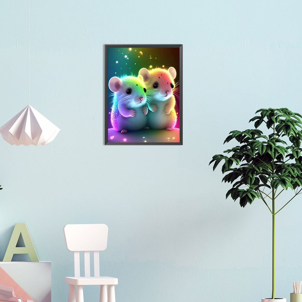 Color Mouse - Full Round Drill Diamond Painting 30*40CM