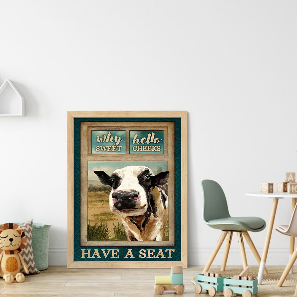 Ox - 11CT Stamped Cross Stitch 40*55CM