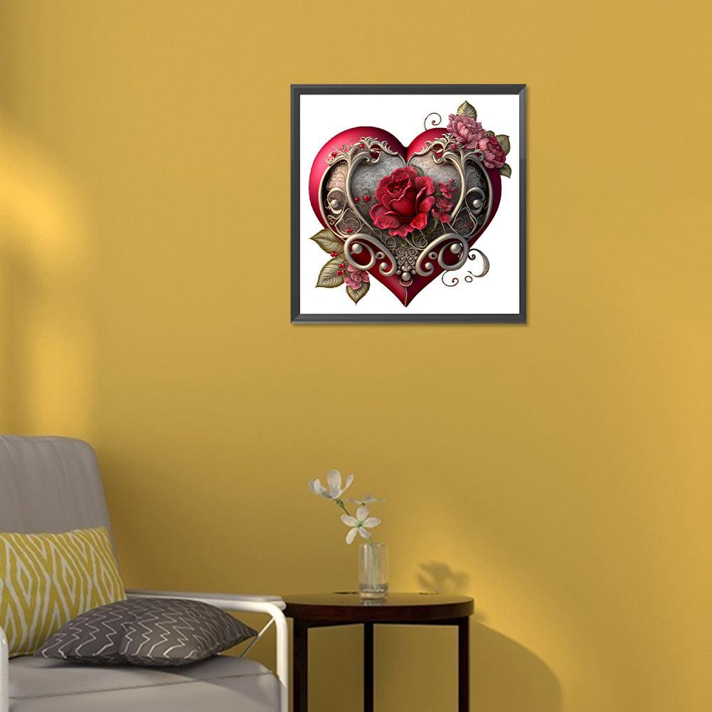 Love Rose Herb - Full Round Drill Diamond Painting 30*30CM