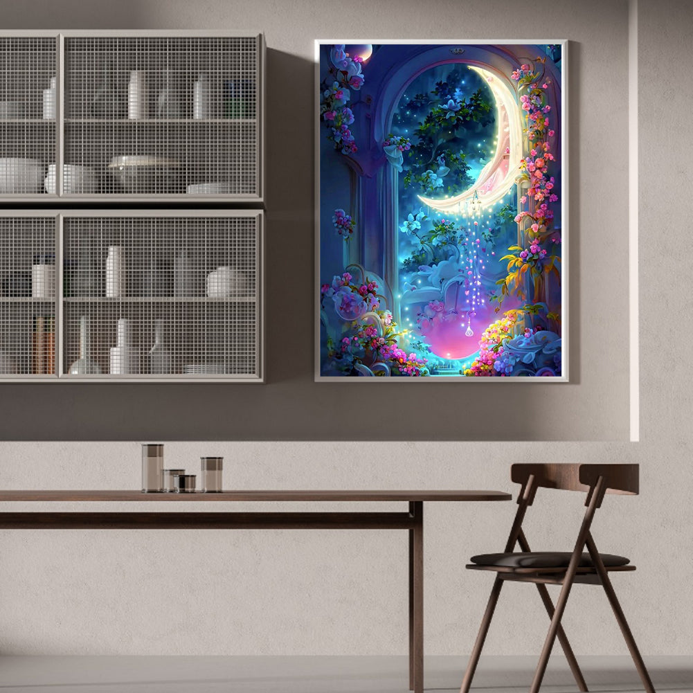 Dream Flower House - Full Round Drill Diamond Painting 40*50CM