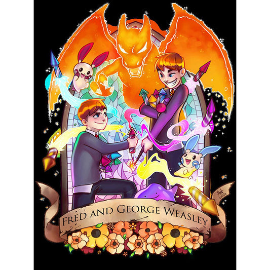 Harry Potter And Pokemon - 11CT Stamped Cross Stitch 50*65CM