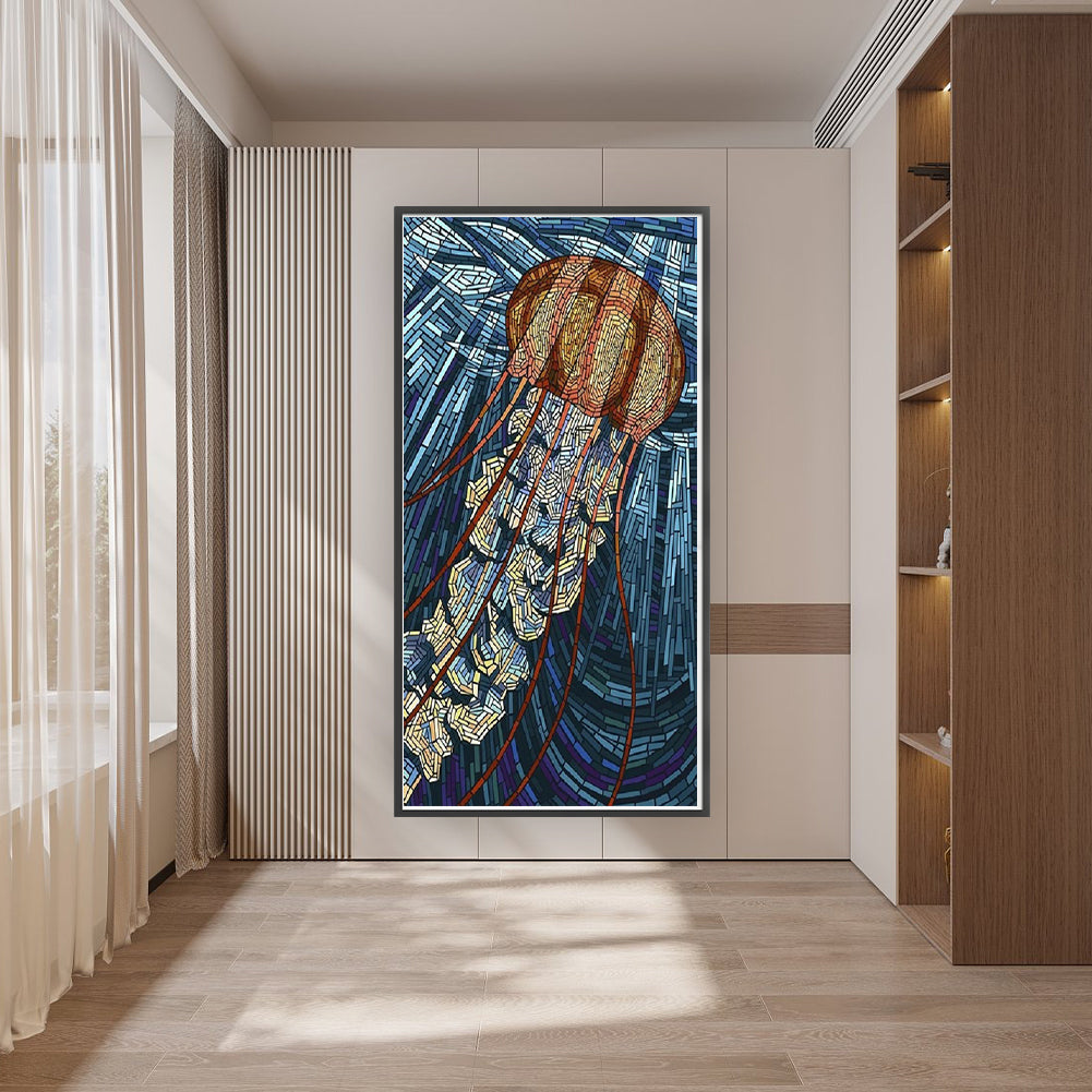 Jellyfish - 11CT Stamped Cross Stitch 40*80CM