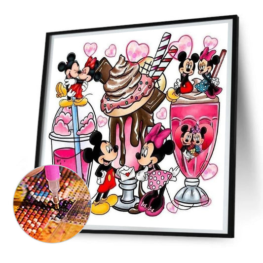 Mickey Mouse Mug Painting - Full Round Drill Diamond Painting 30*30CM