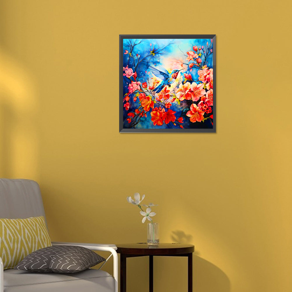 Hummingbird - Full Round Drill Diamond Painting 30*30CM