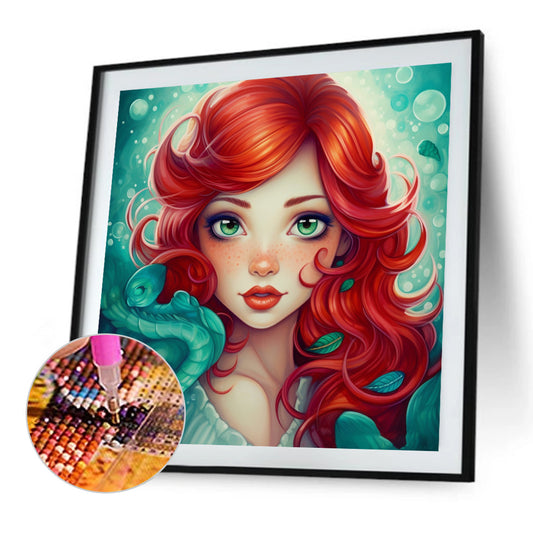 Redhead Princess - Full Round Drill Diamond Painting 50*50CM