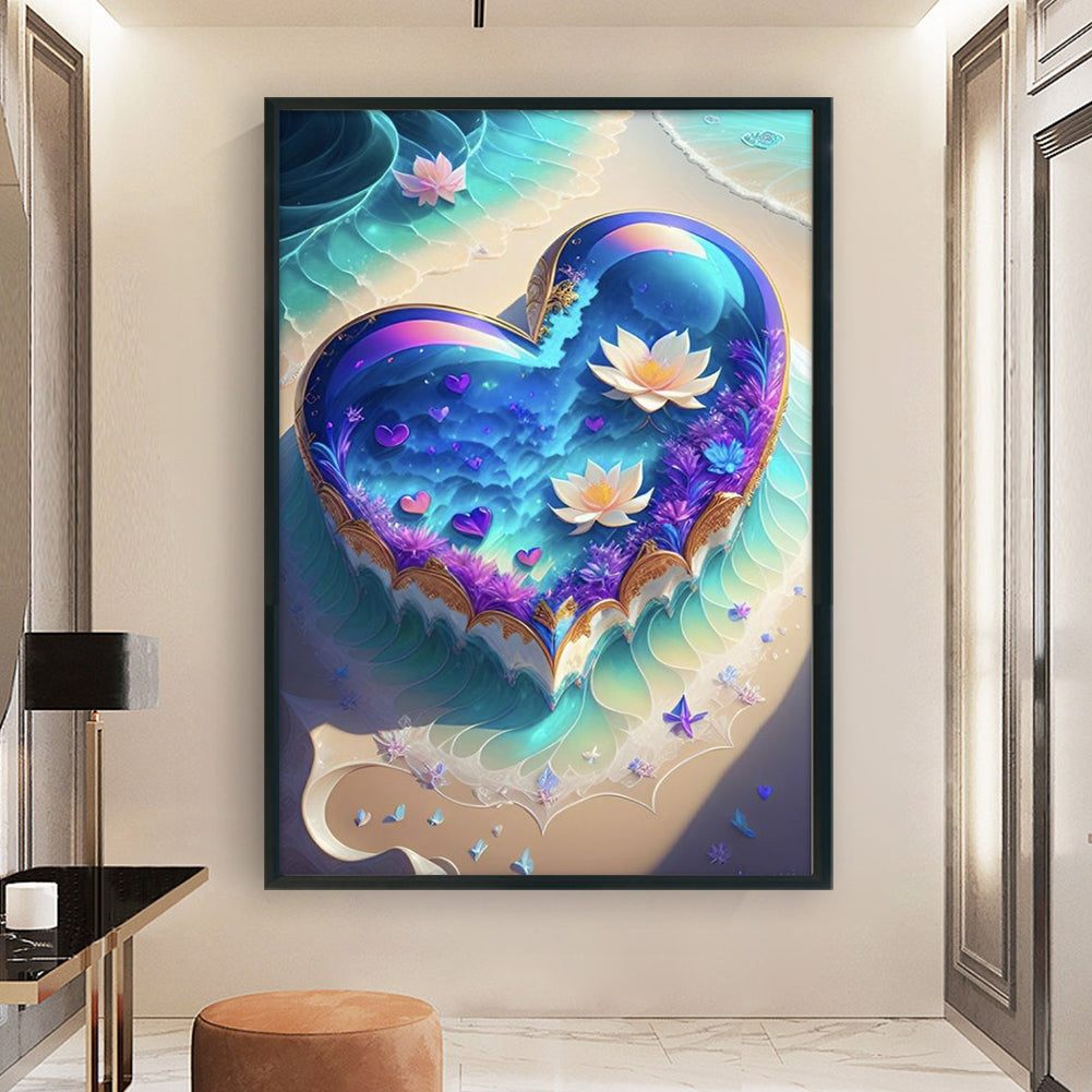 Sea Beach Love - 11CT Stamped Cross Stitch 40*60CM